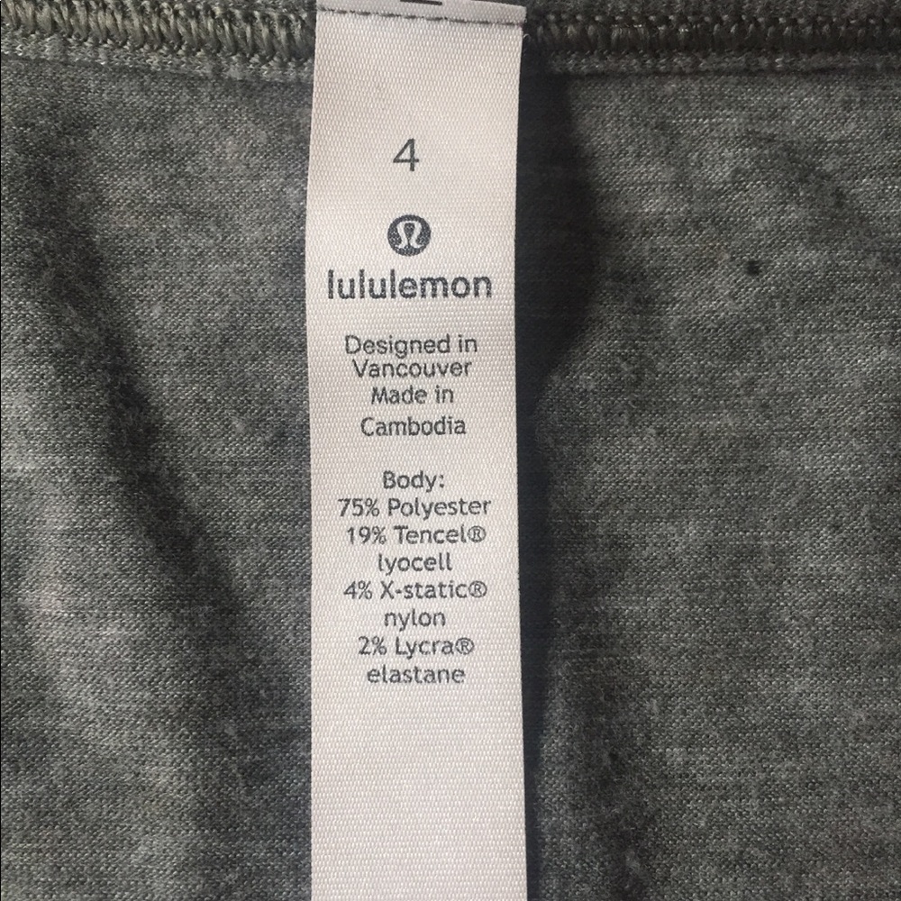 Lululemon olive green crop top - Picture 2 of 3